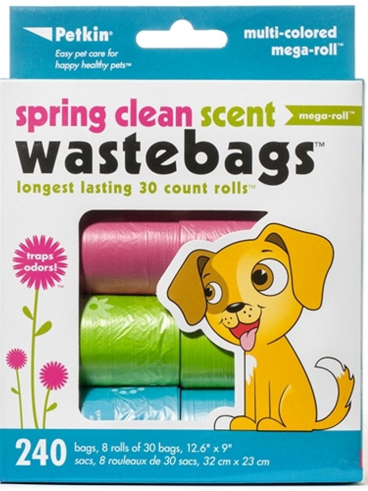 Petkin Spring Clean Waste Bags - 240ct