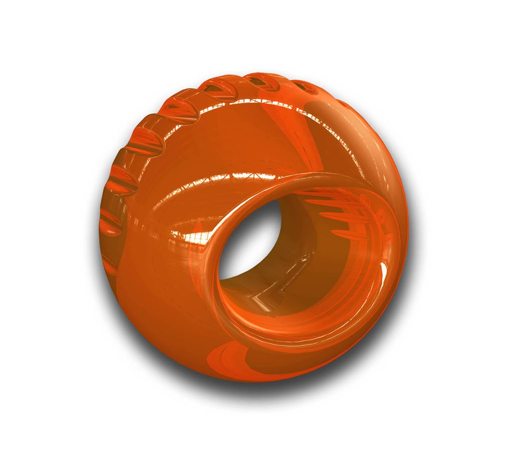 Outward Hound Bionic Opaque Ball Orange Small