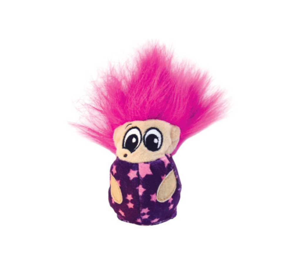 Pet Stages Fuzzy Troll Ball Purple