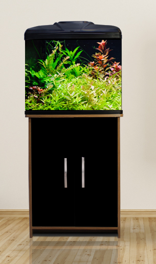 Aqua One AquaVue 580 Cabinet Only 58x32x74cm Black Gloss Reversible Door (walnut)