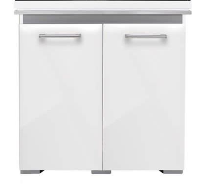 Aqua One AquaVogue Cabinet 135 80wx42dx50cm White Gloss With Grey NEW STYLE-CABINET ONLY