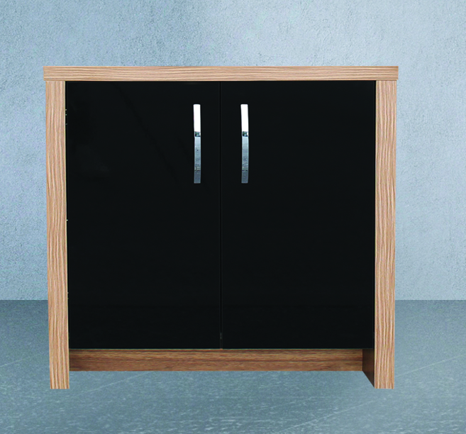 Aqua One Inspire 80 Cabinet Only 80x40x75cm Black Gloss Door (walnut)