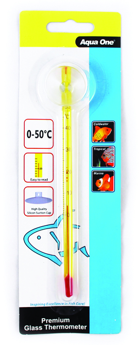 Aqua One Glass Thermometer Large