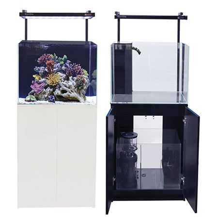 Aqua One MiniReef 120 Marine Tank Including Accessories (black)AQUARIUM + CABINET L60xW45xH80cm