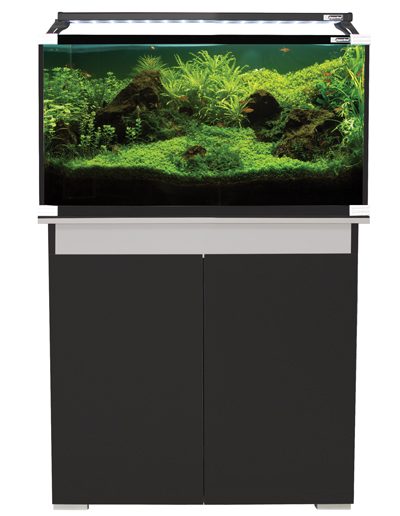 Aqua One Styleline 93cm Black & Moon Grey Cabinet Only (horizon 130) 92x36x78cm