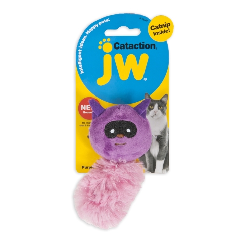 Petmate Jw Cataction Catnip Raccoon Purple