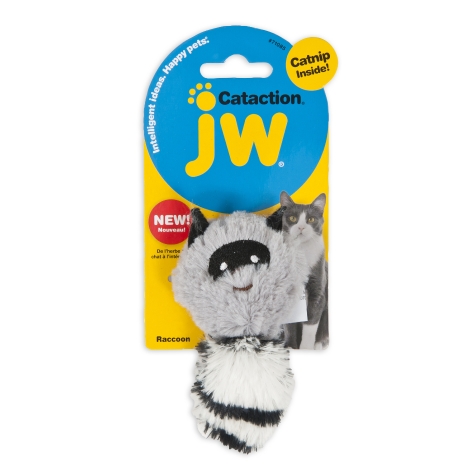 Petmate Jw Cataction Plush Catnip Skunk Grey