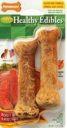 Nylabone Healthy Edibles Longer Lasting Bacon Twin Pack Blister Card Petite