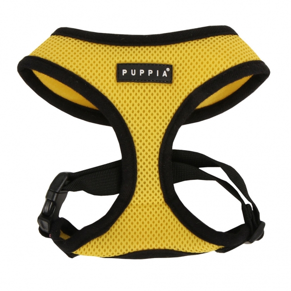 PUPPIA SOFT HARNESS YELLOW S Neck 9" Chest 12-19"