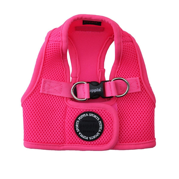 PUPPIA NEON SOFT VEST HARNESS B PINK M Neck 9.84" Chest 14.96"