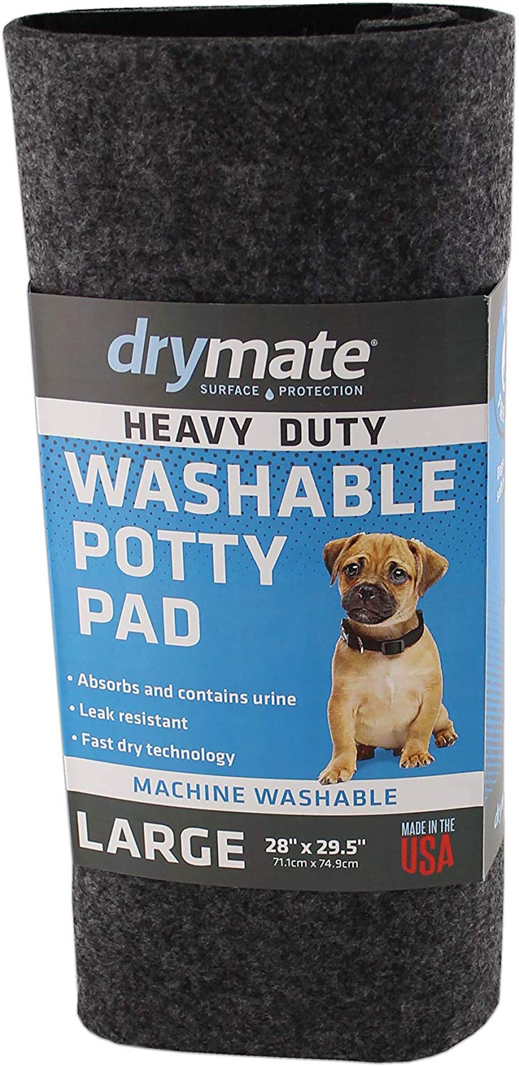 Dry Mate Washable Potty Pads Heavy Duty Charcoal 28 X 29.5 Inches