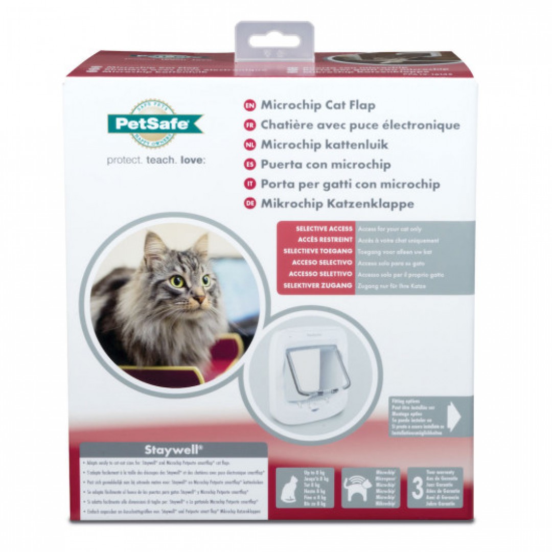 Pet Safe Microchip Cat Flap White-2019 model