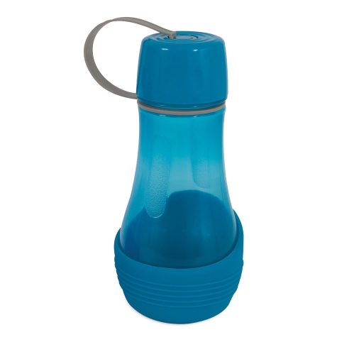 PETMATE REPLENDISH TO-GO TRAVEL BOTTLE WITH BOWL - 16 OZ ~ BLUE