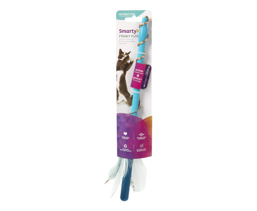 Smartykat® Frisky Flyer™ Feather Wand Cat Toy
