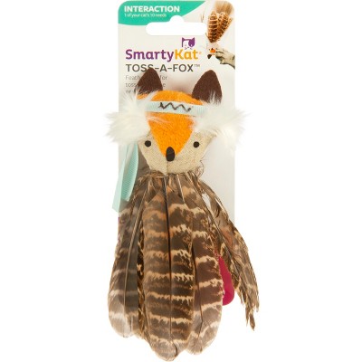 Smartykat® Toss-A-Fox™ Feathered Cat Toy