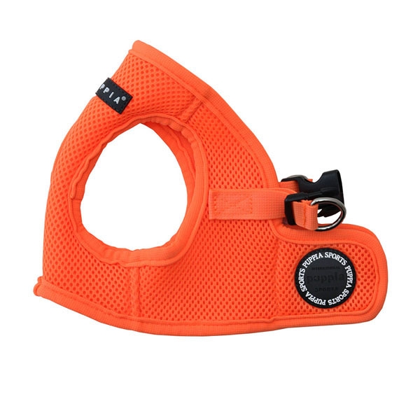 PUPPIA NEON SOFT VEST HARNESS B ORANGE EXTRA LARGE Neck 16.5" Chest 22.0" - 32.0"