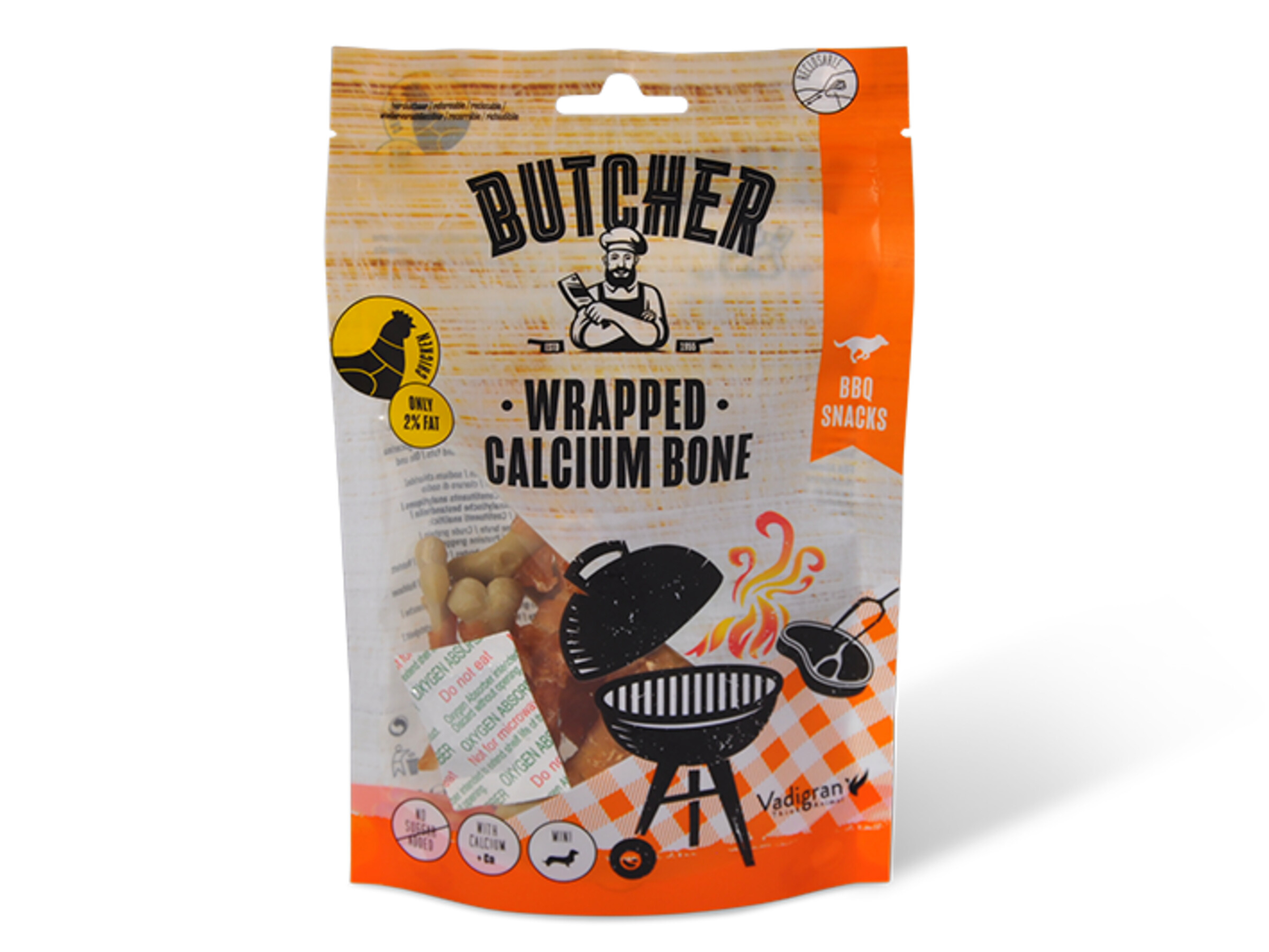 Vadigran Butcher Chicken Wrapped Calcium Bone 70g Mini