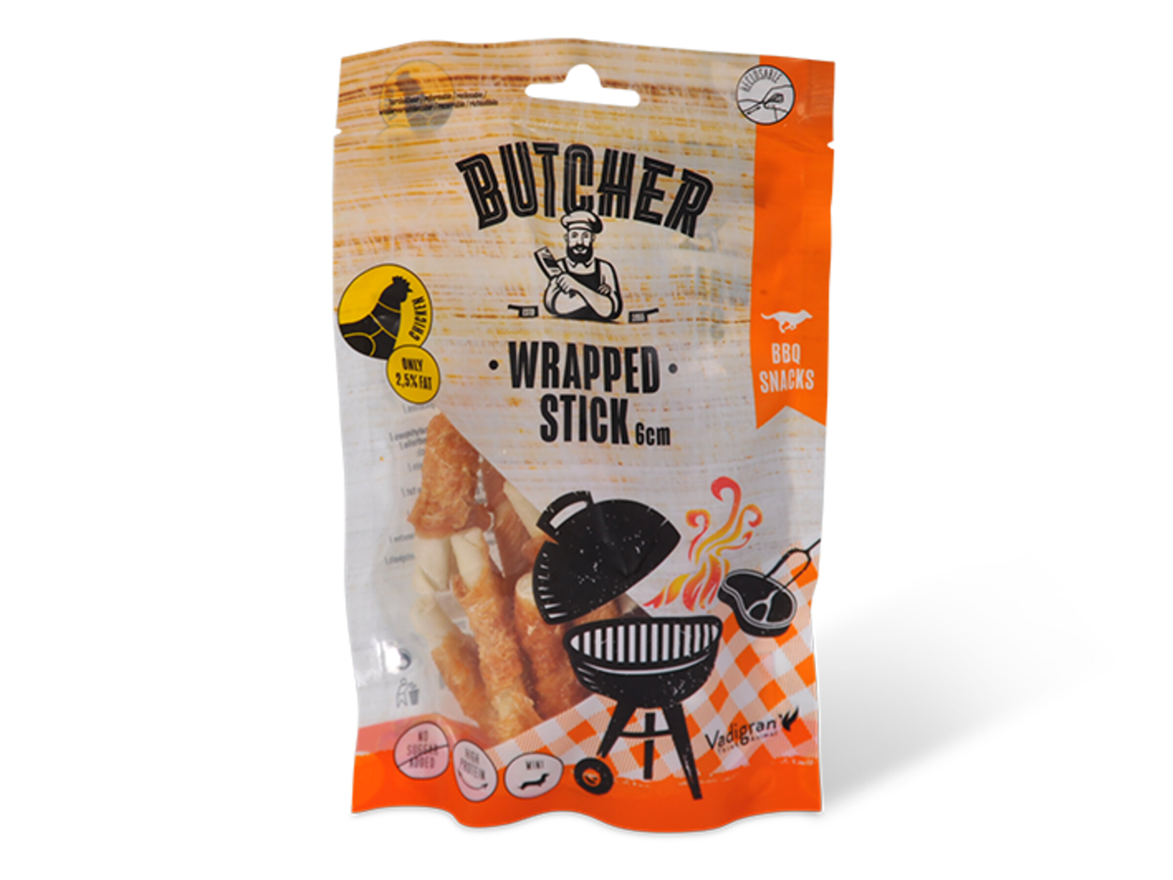 Vadigran Butcher Chicken Wrapped Stick 6cm 70g MINI