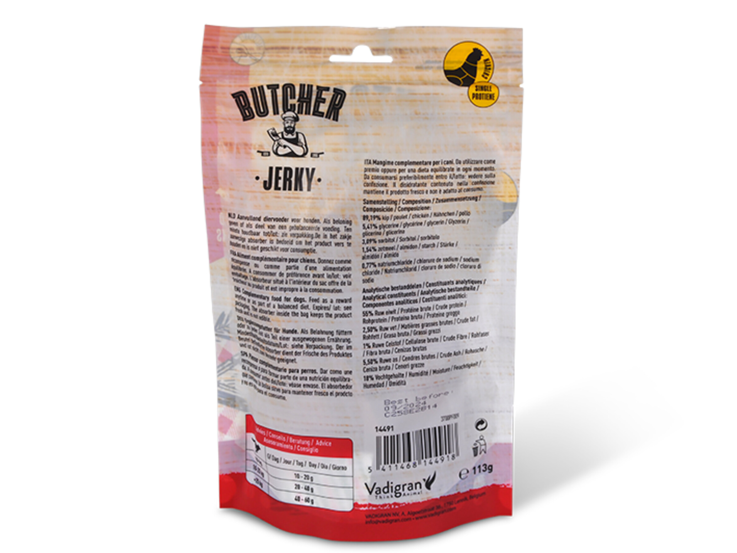 Vadigran Butcher Chicken Jerky 113g