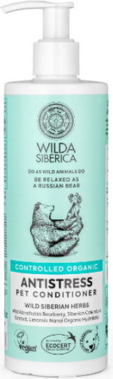 Wilda Siberica. Controlled Organic, Natural & Vegan Antistress pet conditioner, 400 ml