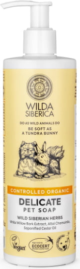 Wilda Siberica. Controlled Organic, Natural & Vegan Delicate pet soap, 400 ml