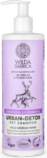 Wilda Siberica. Controlled Organic, Natural & Vegan Urban-detox pet shampoo, 400 ml