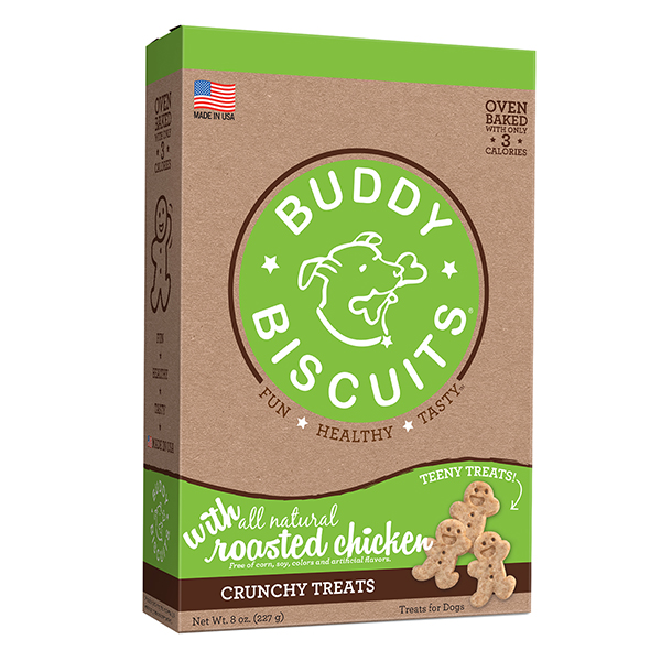 Buddy Biscuits TEENY Crunchy Treats with Roasted Chicken - 8 oz