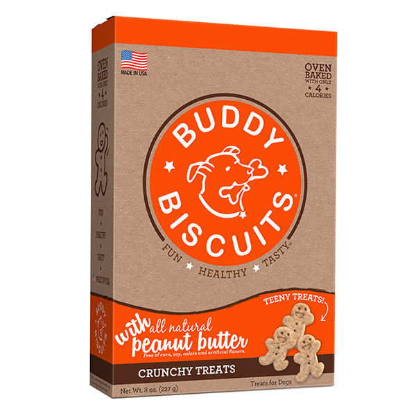 Buddy Biscuits Teeny Crunchy Treats With Peanut Butter - 8 Oz