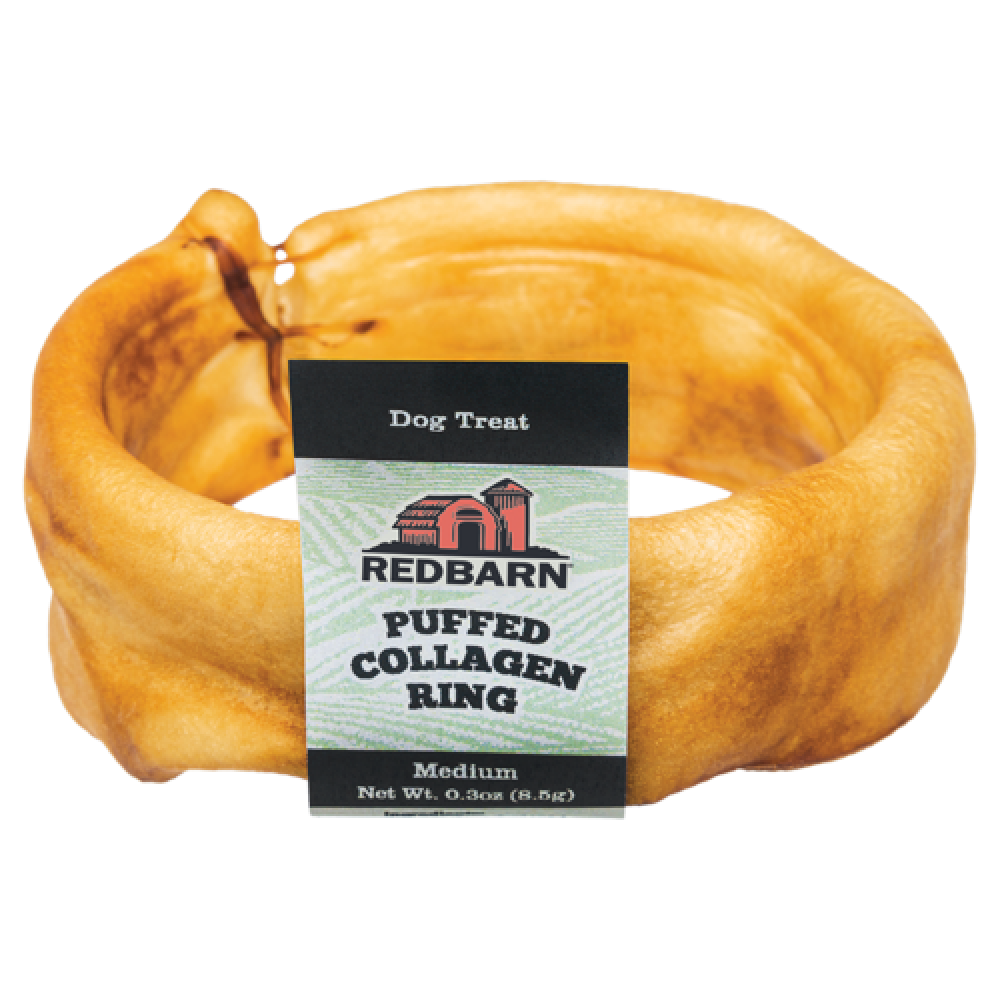 Red Barn Puffed Collagen Ring 3" Chews .3Oz/8.5g