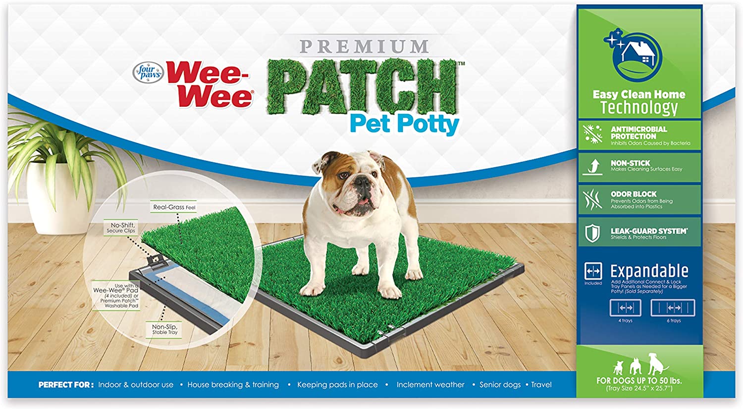 FOUR PAWS WEE-WEE POTTY PATCH SET -(1Box 3pcs)