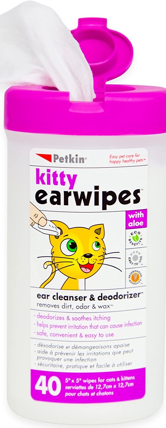 Petkin Kitty Ear Wipes (1Box 6pcs)