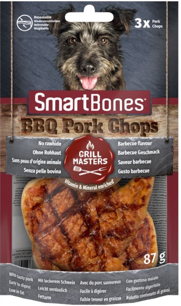 SmartBones Grillmasters Pork Chop 3St (1box 6pcs)