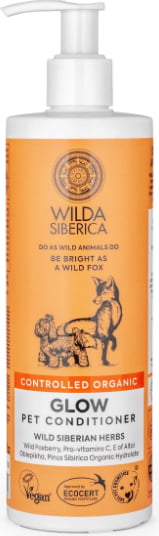 Wilda Siberica. Controlled Organic, Natural & Vegan Glow pet conditioner, 400 ml