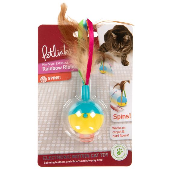 Petlinks® Rainbow Ribbon Spinner Toy