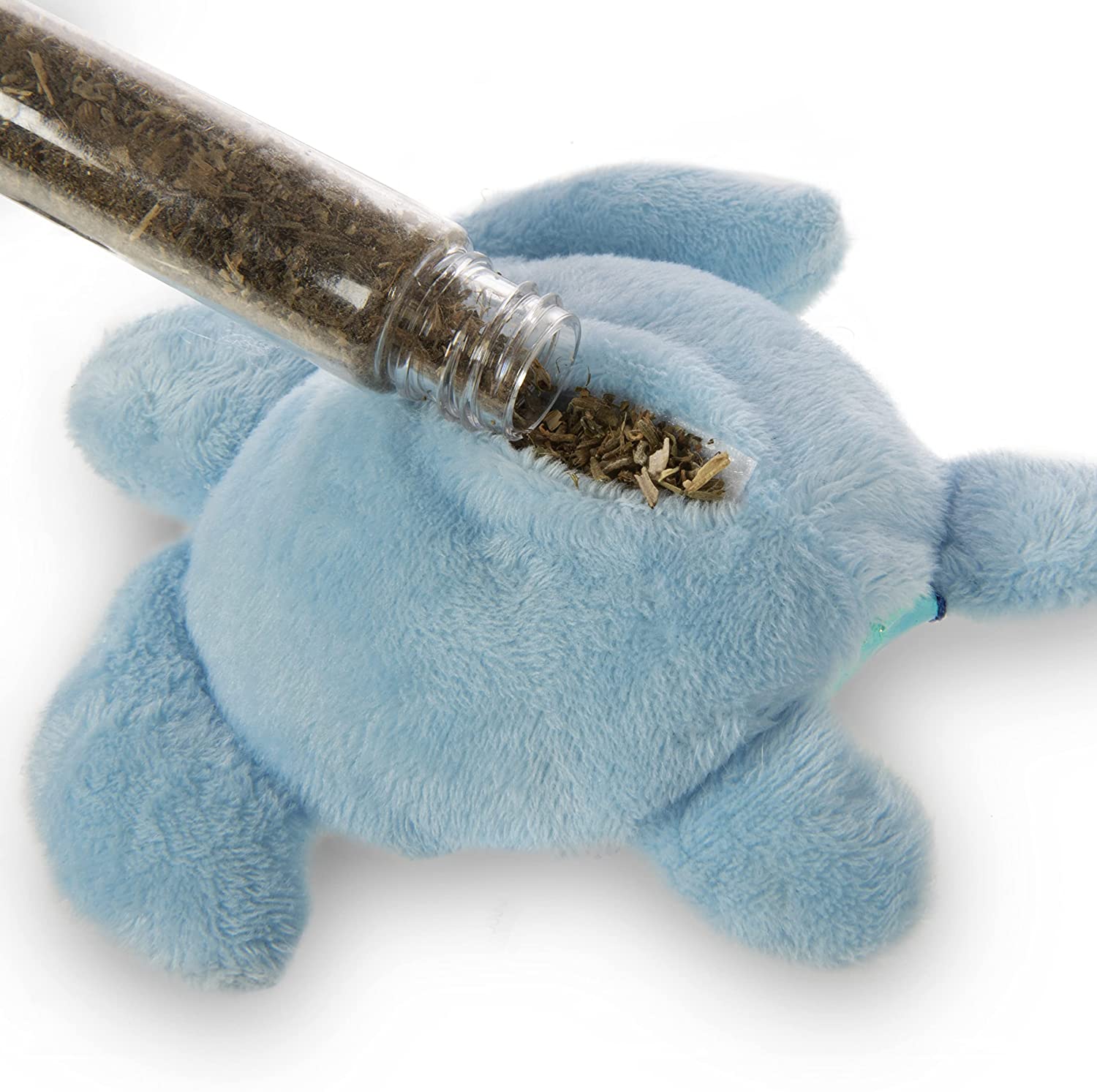 Petlinks® Tipsy Turtle™ Refillable Catnip Cat ToyBlue