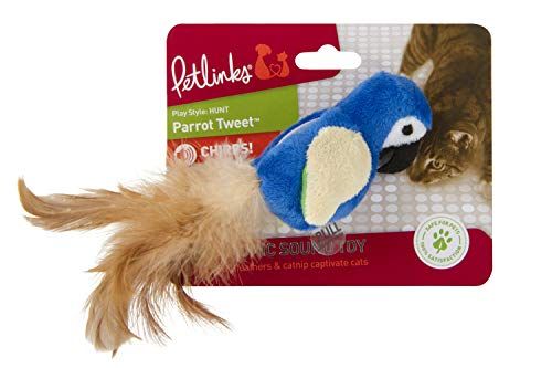 Petlinks® Parrot Tweet™ Electronic Sound Cat Toy
