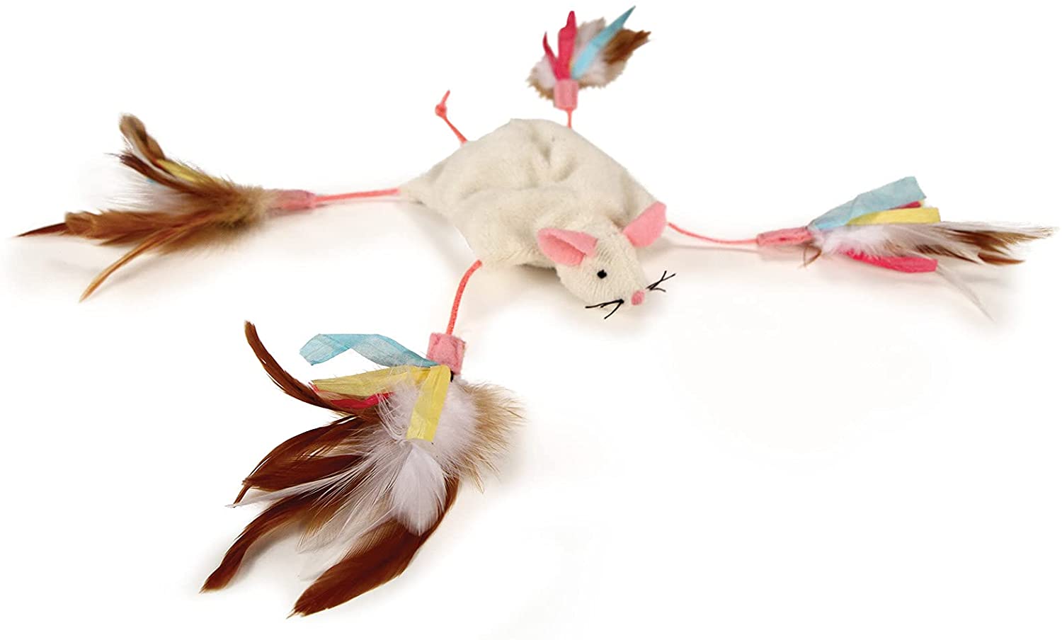 Petlinks® Cutie Mouse™ Long Legged Crinkle Cat Toy