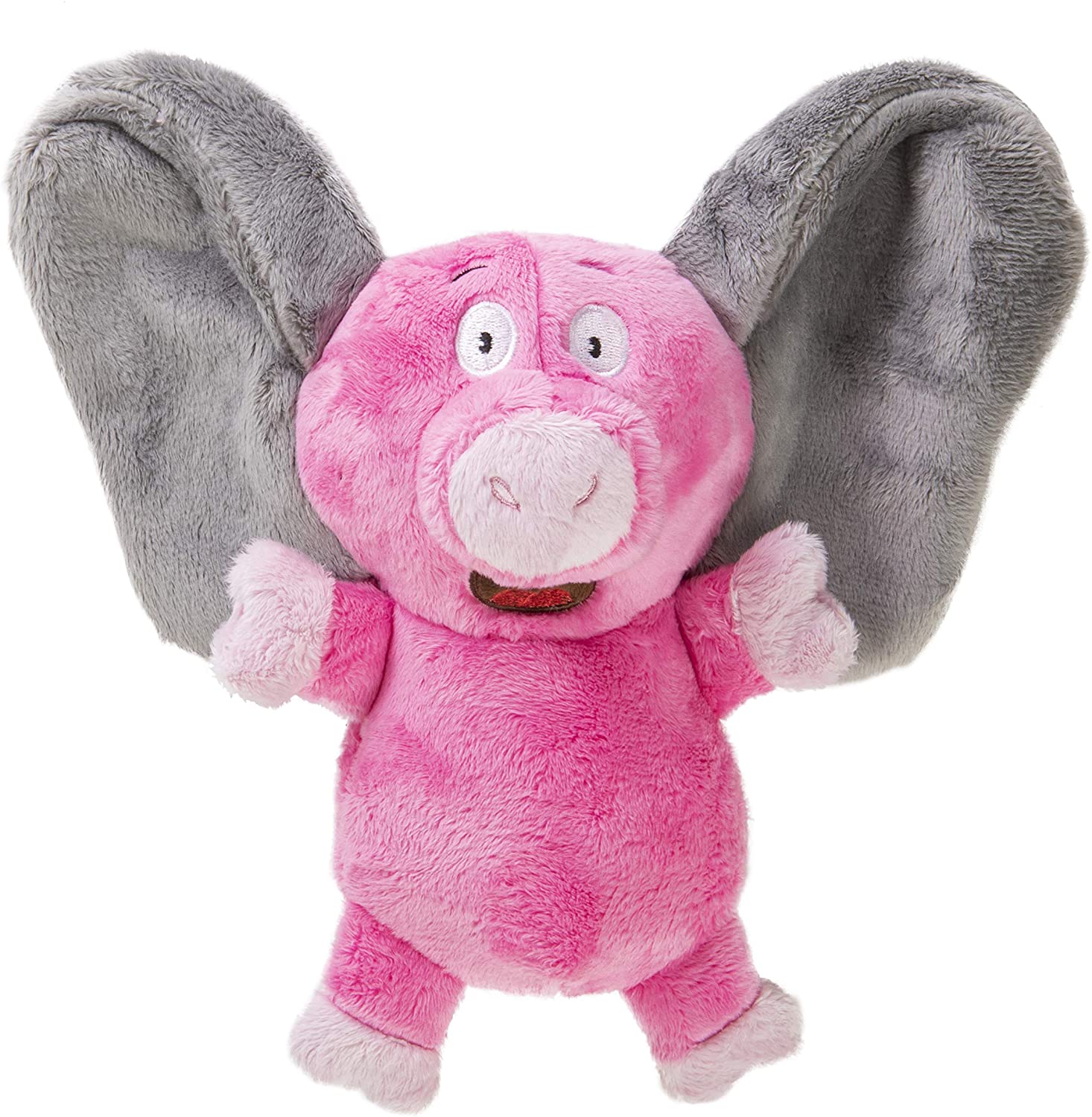 goDog® Silent Squeak™ Flips Pig Elephant with Chew Guard Technology™ Durable Plush Dog Toy, Large
