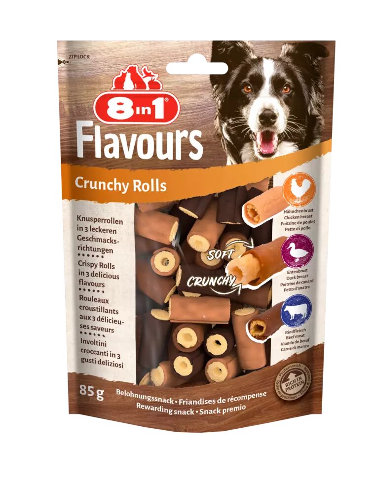 8in1 Flavours Crunchy Rolls 85mg