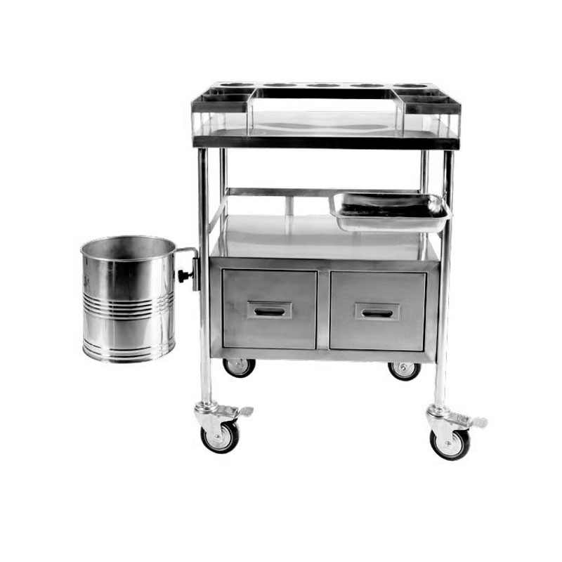 Shernbao Stainless Steel Cart with Cabinet