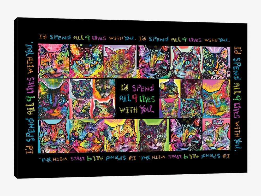 Drymate Mats For Cats Cat Collage 12 X 20 Inch/30 Cms X 50 Cms