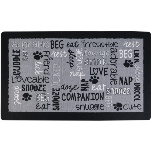 Drymate Mats For Dogs & Cats Linen Black 12 X 20 Inch/30 Cms X 50 Cms