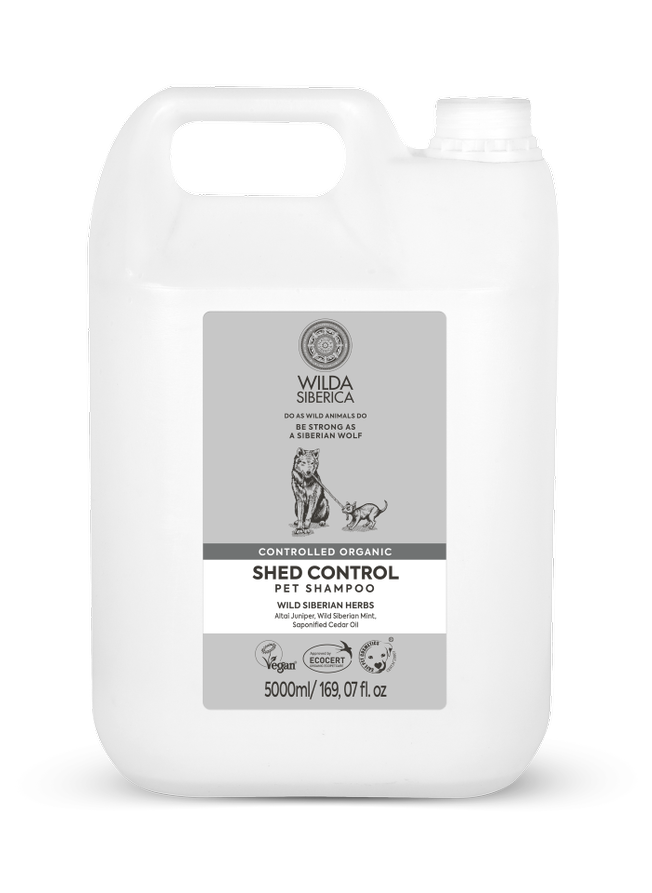 Wilda Siberica Controlled organic Shed control pet shampoo 5 l