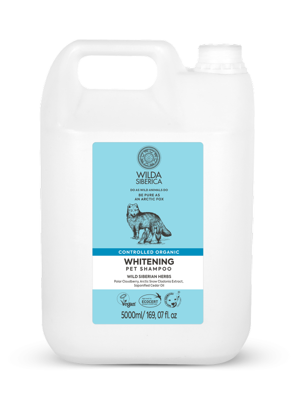 Wilda Siberica Controlled organic Whitening pet shampoo 5 l