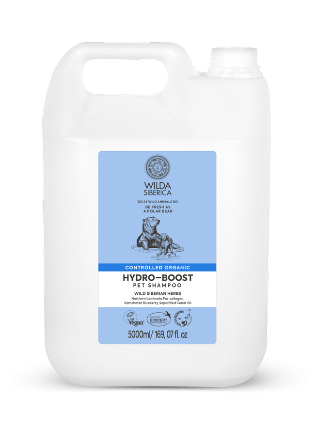 Wilda Siberica Controlled organic Hydro-boost pet shampoo 5 l