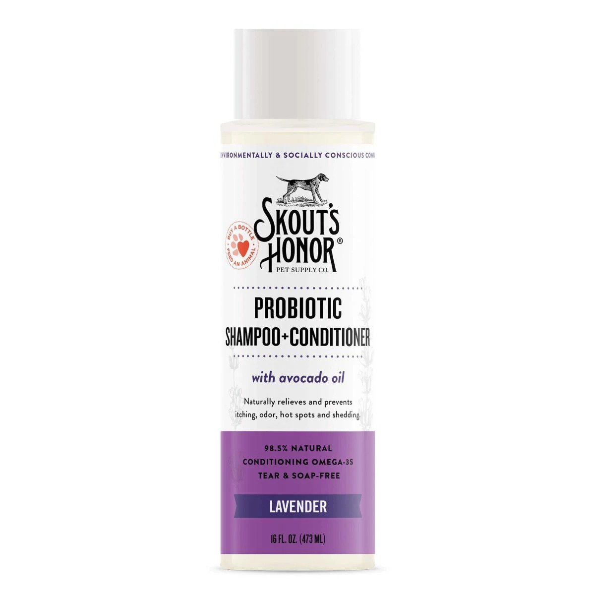 Skouts Honor Probiotic Shampoo Plus Conditioner Lavender Grooming 475ML