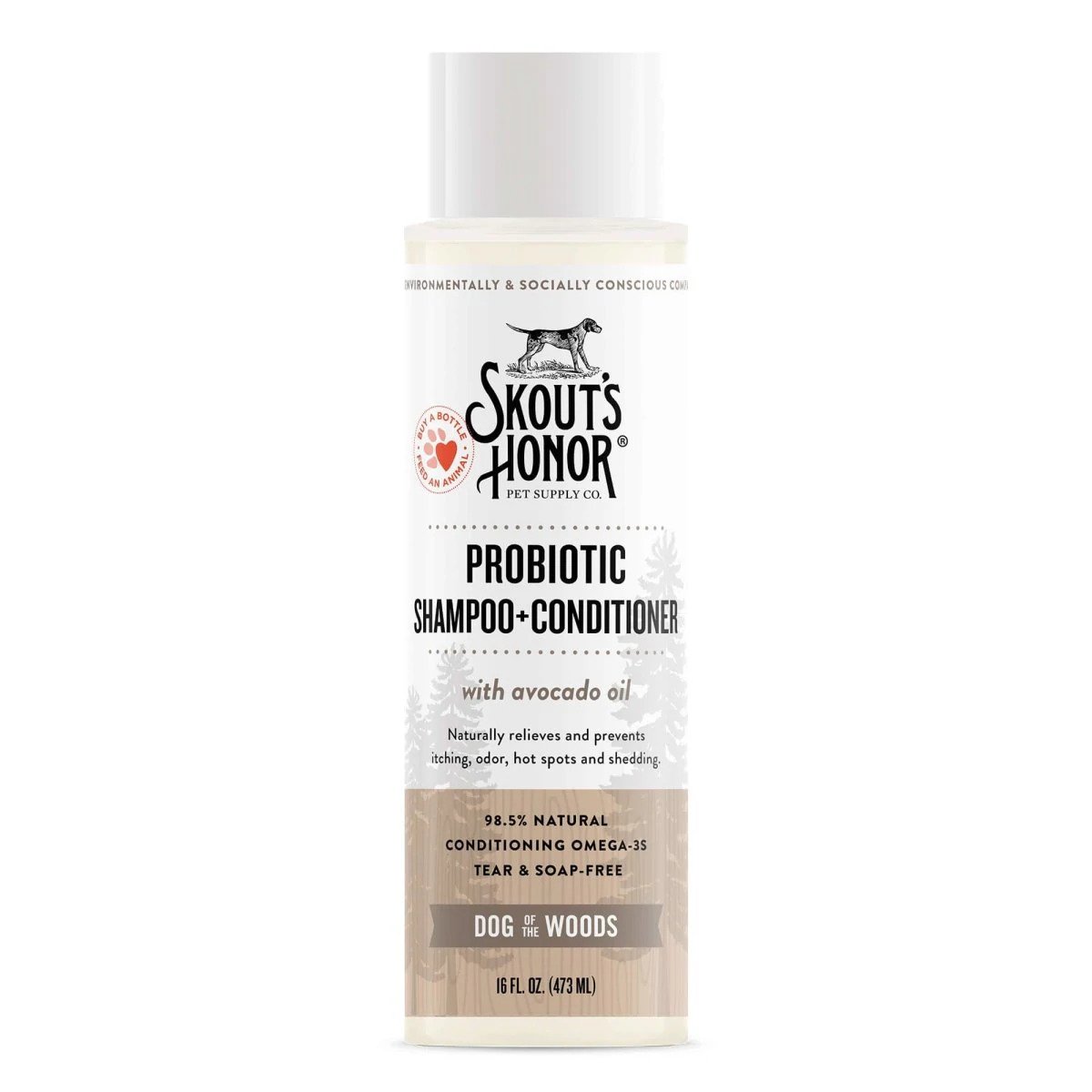 Skouts Honor Probiotic Shampoo Plus Conditioner Dog of the Woods Grooming 475ML
