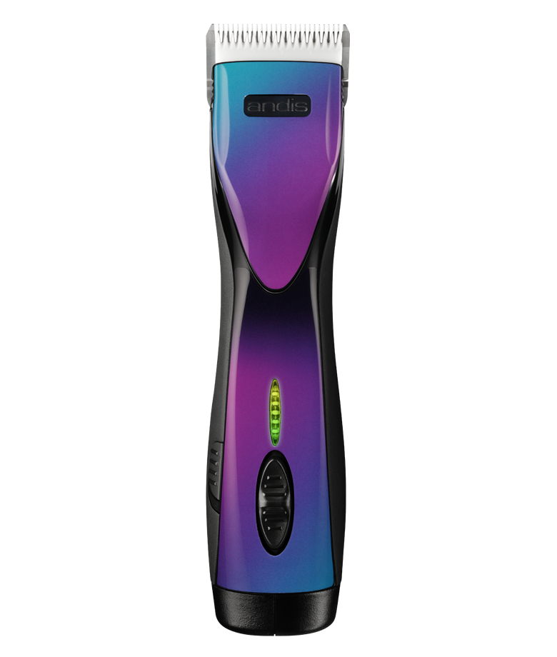 Andis DBLC-2 Pulse ZR II 5-Speed, Detachable Blade Clipper, Cordless, Lithium Ion Battery - Purple Galaxy (Includes extra battery)