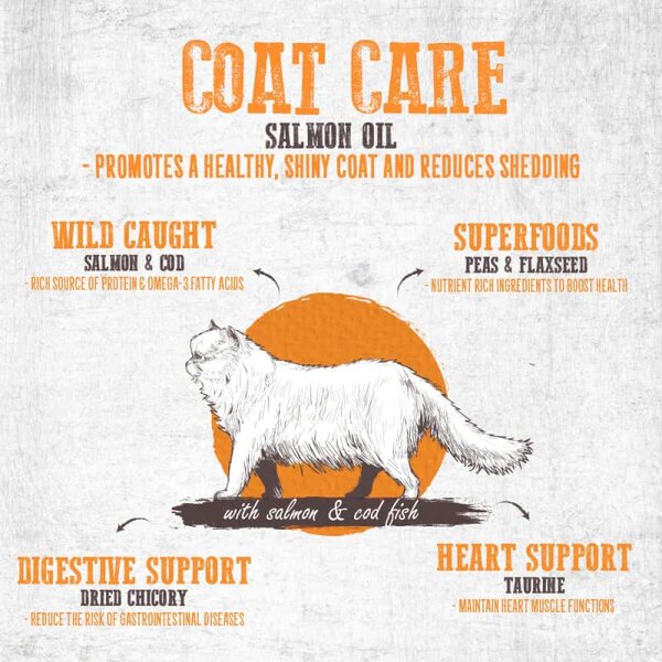 Absolute Holistic Grain Free Cat Food Coat Care 1.36kg