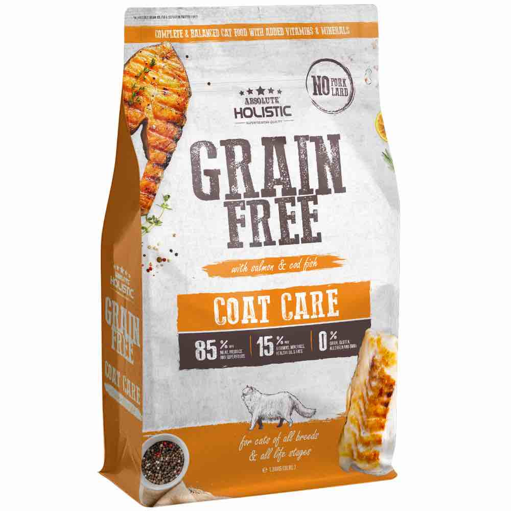 Absolute Holistic Grain Free Cat Food Coat Care 1.36kg